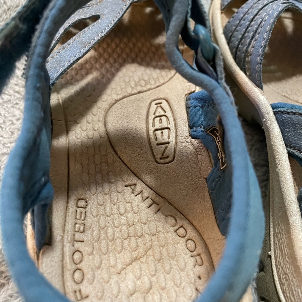 Keen Blue Sandals with Adjustable Strap and Cutout Design 5.5 - Picture 8 of 13